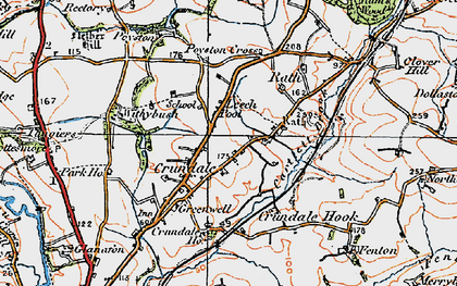 Old map of Crundale in 1922