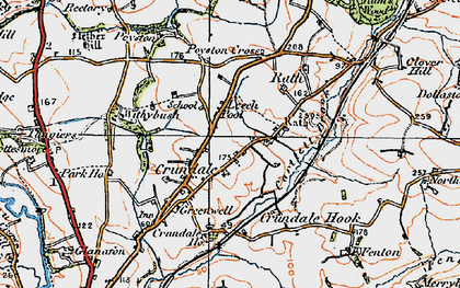 Old map of Cartlett Brook in 1922