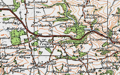 Old map of West Ruckham in 1919