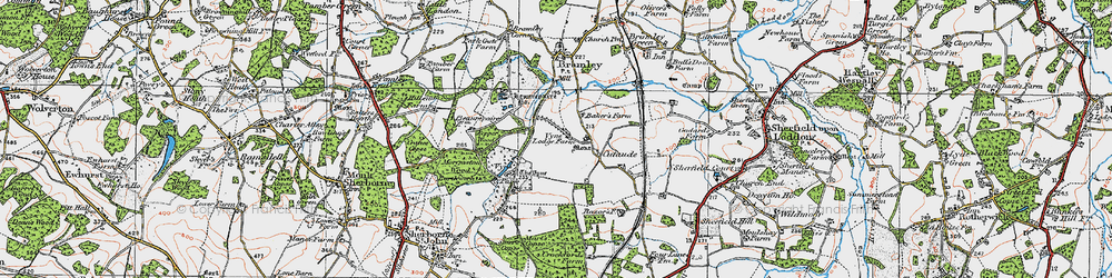 Old map of Vyne Park in 1919