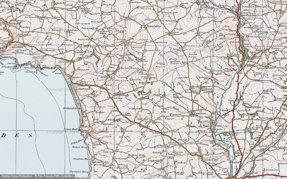 Old Map of Cuffern, 1922 in 1922