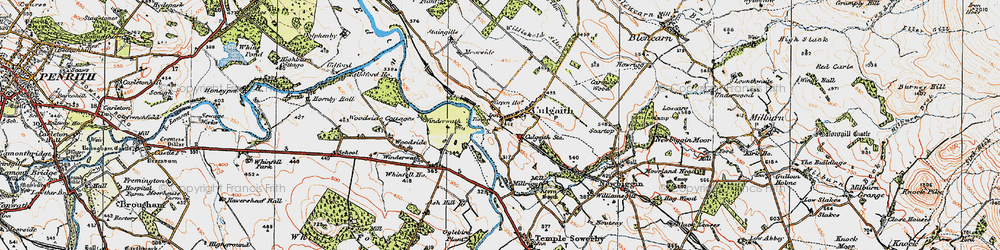 Old map of Williekeld Sike in 1925