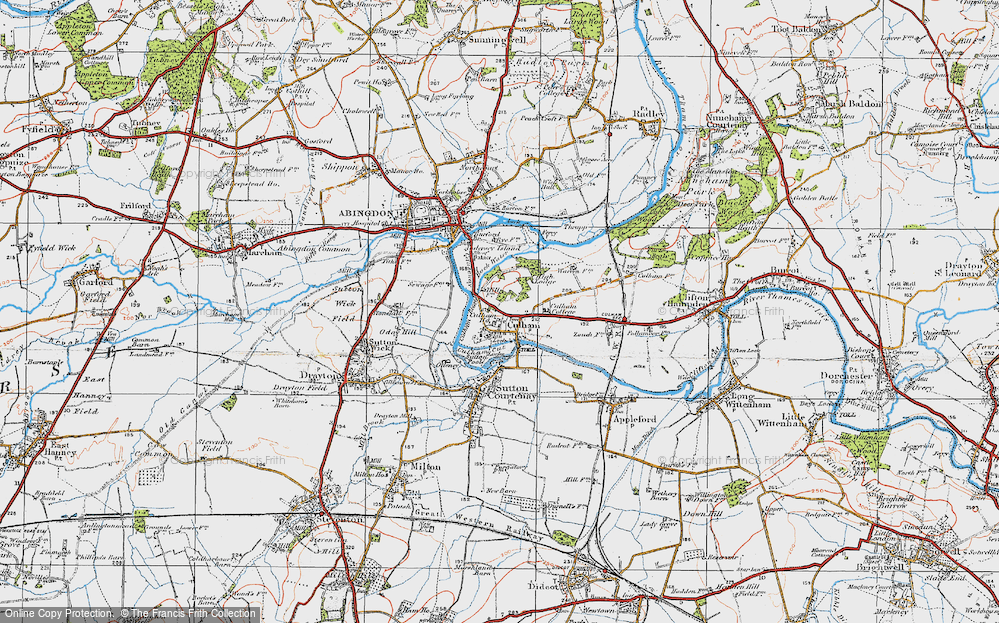 Old Map of Culham, 1919 in 1919