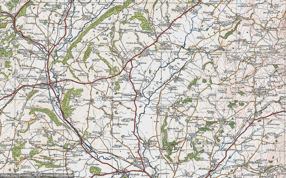 Old Map of Culmington, 1920 in 1920