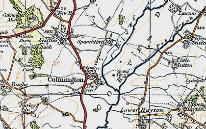 Old map of Culmington in 1920