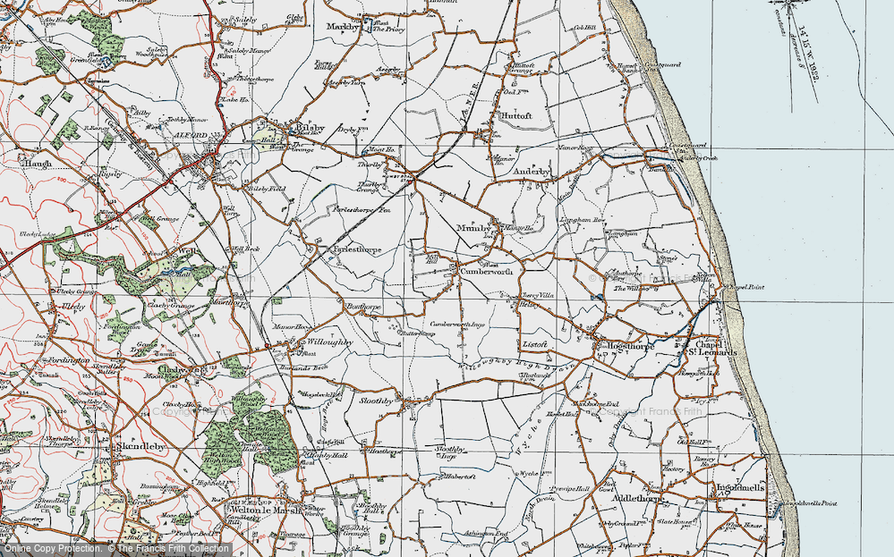 Old Map of Cumberworth, 1923 in 1923