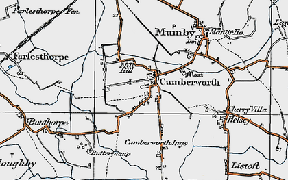 Old map of Cumberworth in 1923