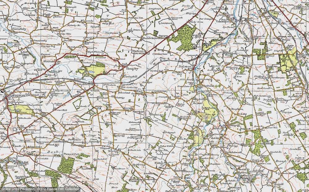 Old Map of Cumdivock, 1925 in 1925