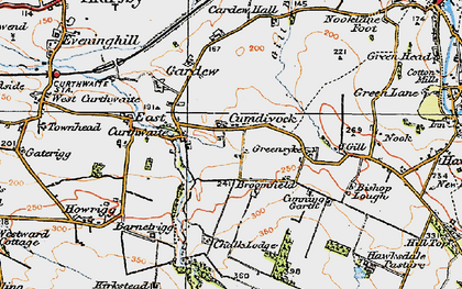 Old map of Cumdivock in 1925