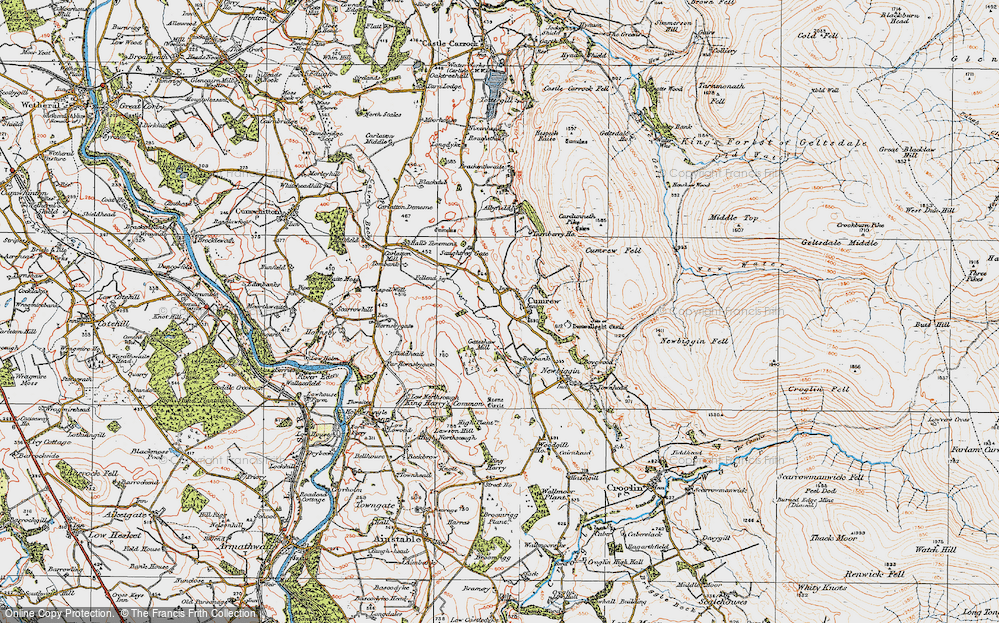 Old Map of Cumrew, 1925 in 1925