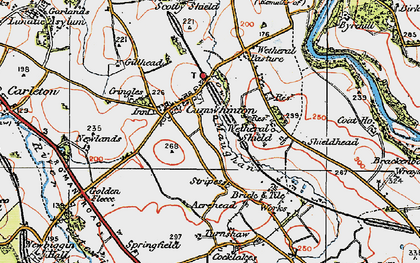Old map of Wetheral Shield in 1925