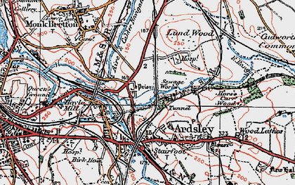 Old map of Cundy Cross in 1924