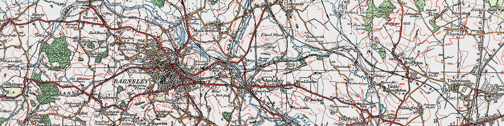 Old map of Cundy Cross in 1924