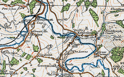 Old map of Cupid's Hill in 1919