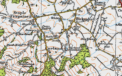 Old map of Curland in 1919
