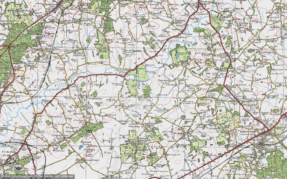 Old Map of Curtismill Green, 1920 in 1920