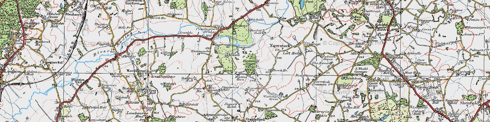 Old map of Curtismill Green in 1920