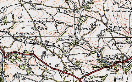 Old map of Cutmere in 1919