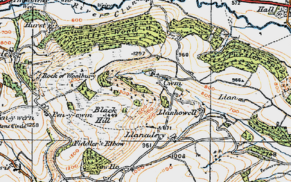 Old map of Cwm in 1920