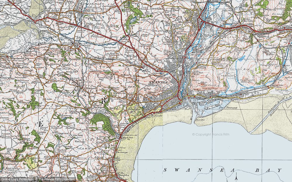 Old Map of Cwm Gwyn, 1923 in 1923