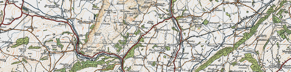 Old map of Cwm Head in 1920
