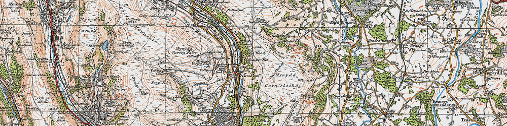 Old map of Cwmavon in 1919