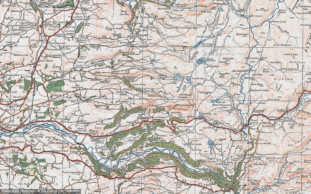 Old Map of Cwmerfyn, 1922 in 1922