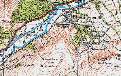Old map of Twyn Gwyn in 1923