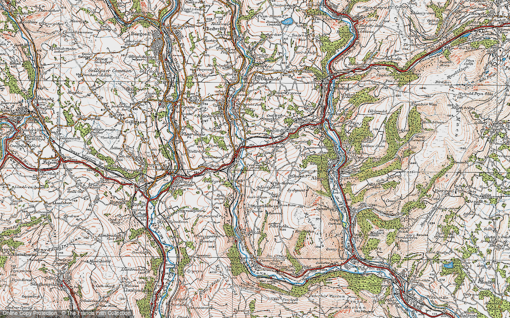 Old Map of Cwmnantyrodyn, 1919 in 1919