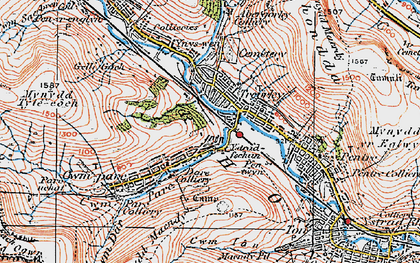Old map of Cwmparc in 1923