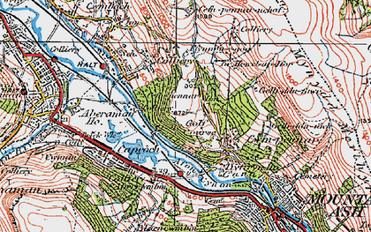 Old map of Cwmpennar in 1923