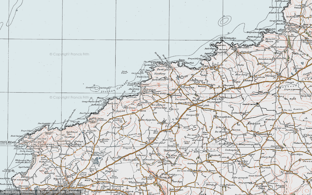 Old Map of Historic Map covering Berea in 1922