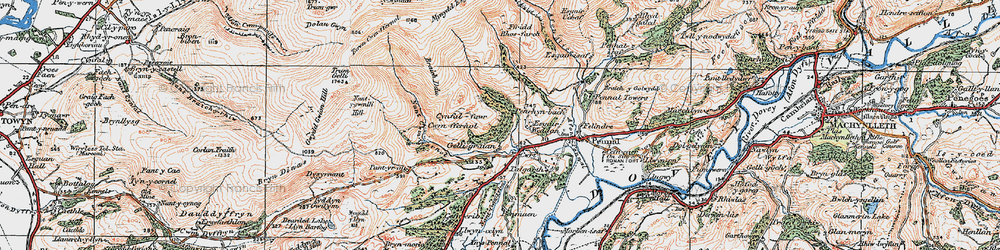 Old map of Brynmorlo in 1922