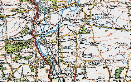 Old map of Cymdda in 1922
