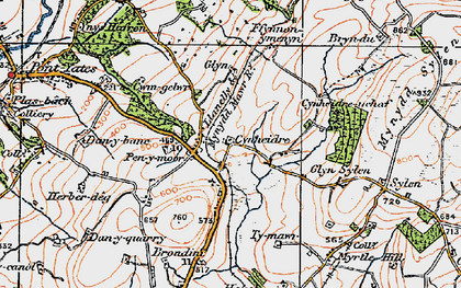 Old map of Brondini in 1923