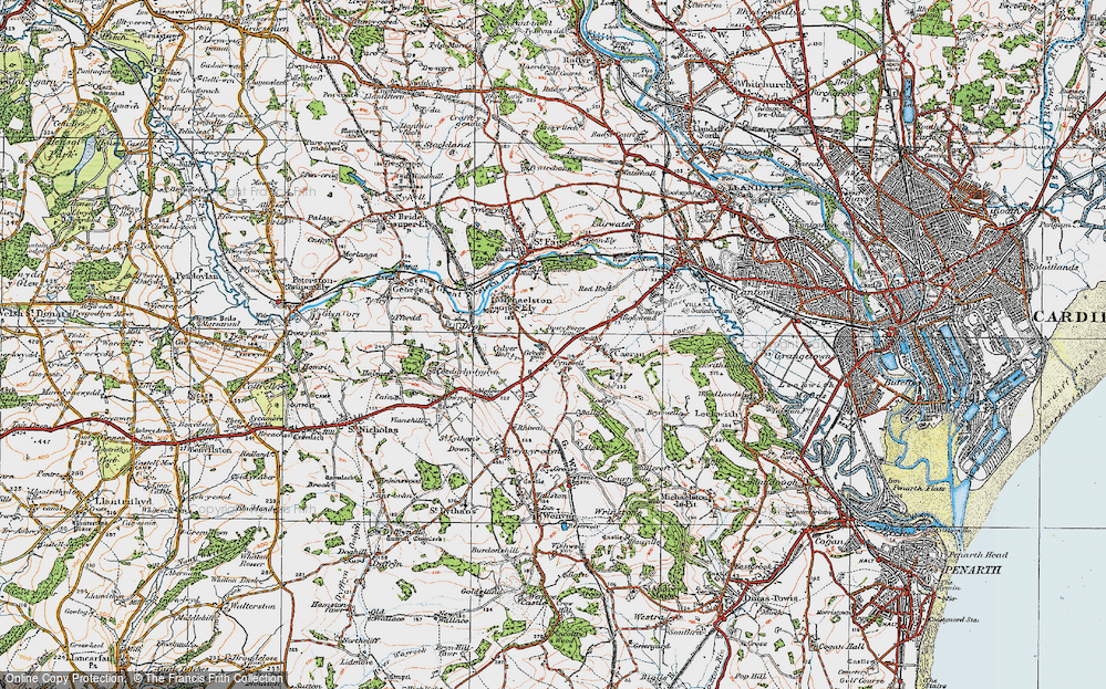 Old Map of Cyntwell, 1919 in 1919