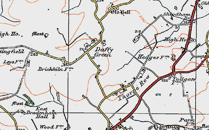 Old map of Daffy Green in 1921