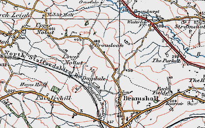 Old map of Dagdale in 1921