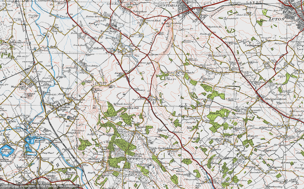 Old Map of Historic Map covering Collyers in 1920