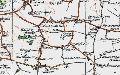 Old map of Daisy Green in 1920