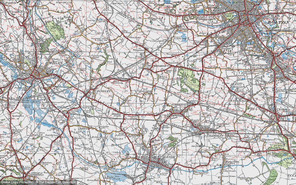 Old Map of Daisy Hill, 1924 in 1924