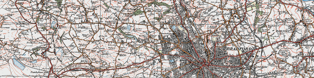 Old map of Daisy Hill in 1925