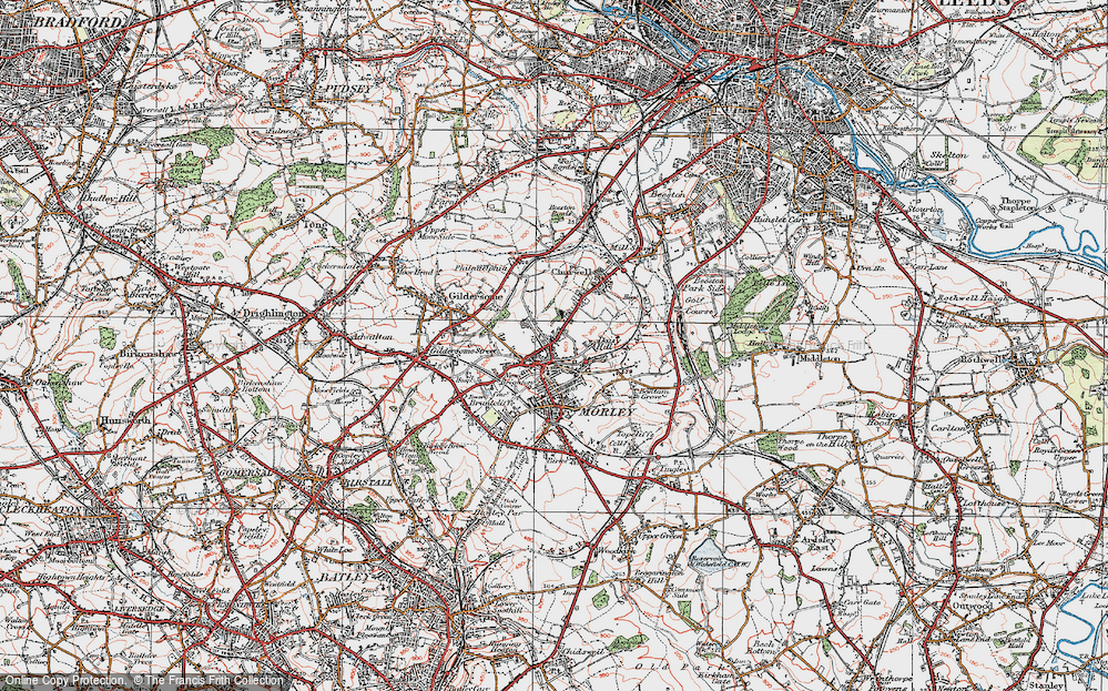 Old Map of Daisy Hill, 1925 in 1925