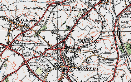 Old map of Daisy Hill in 1925