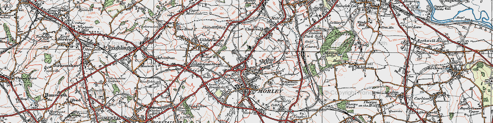 Old map of Daisy Hill in 1925