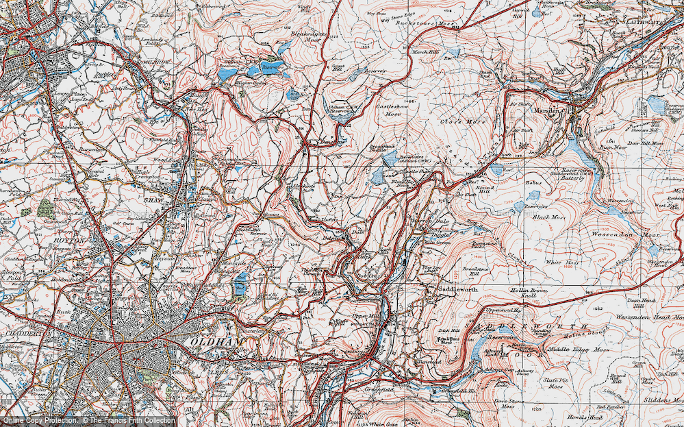 Old Map of Dale, 1924 in 1924