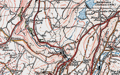 Old map of Dale in 1924