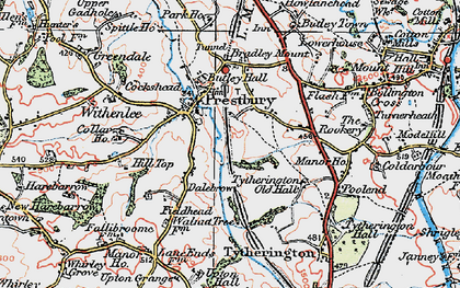 Old map of Dale Brow in 1923