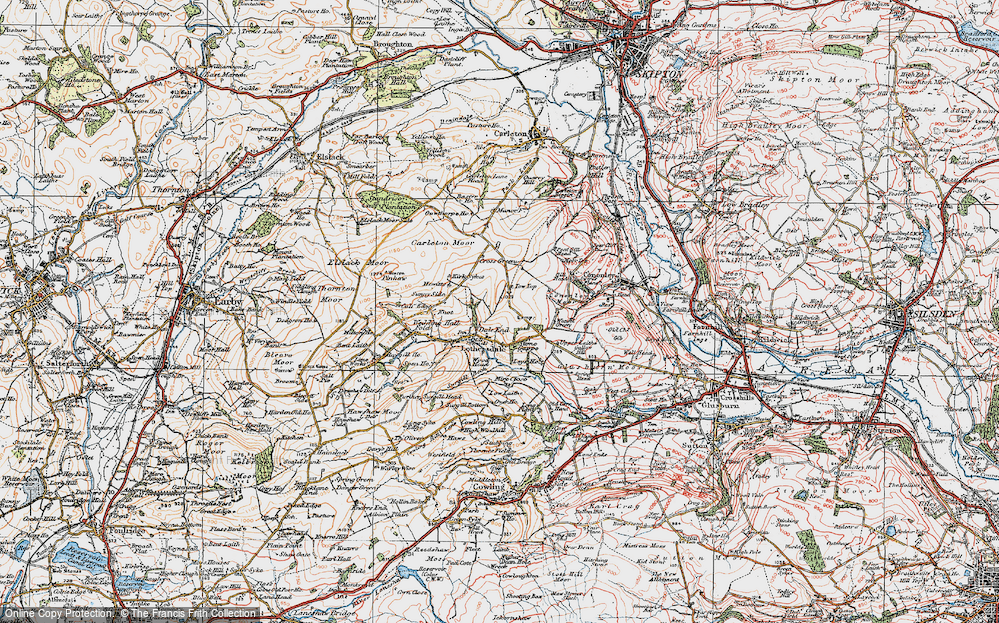Old Map of Dale End, 1925 in 1925