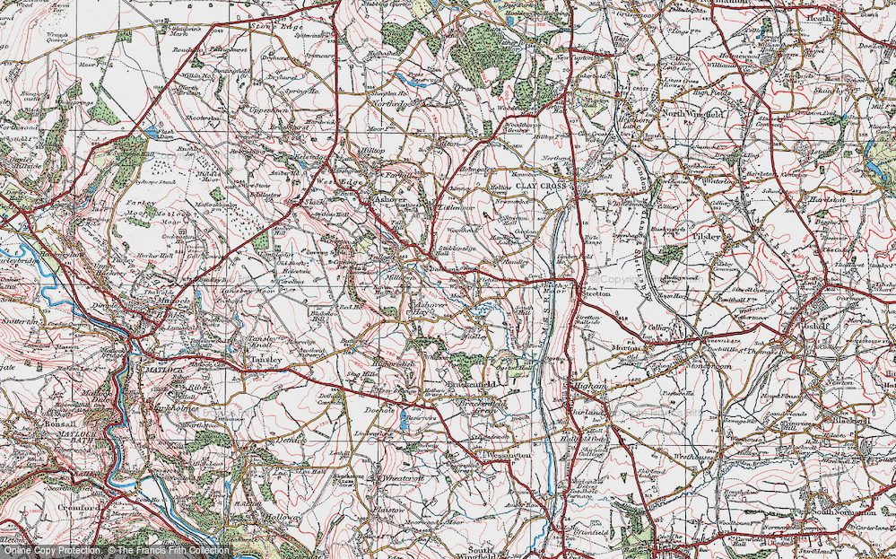 Old Map of Dalebank, 1923 in 1923